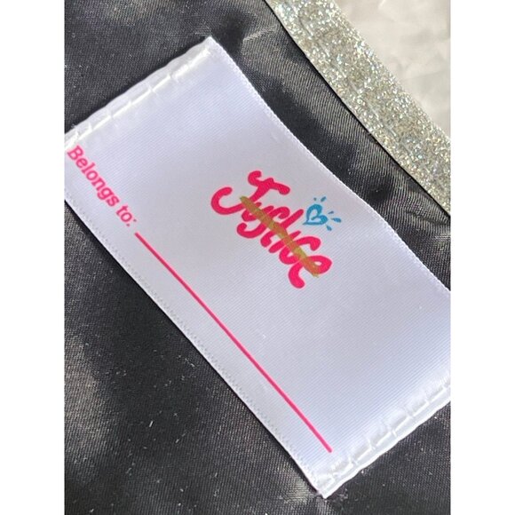 Justice plaid glitter Star laptop messenger bag NEW - Picture 5 of 11